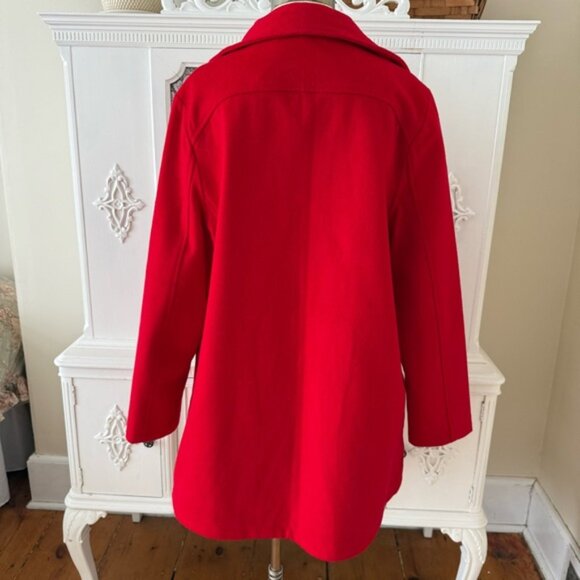 Pendleton Cherry Red Cascade Wool Coat - Picture 5 of 12
